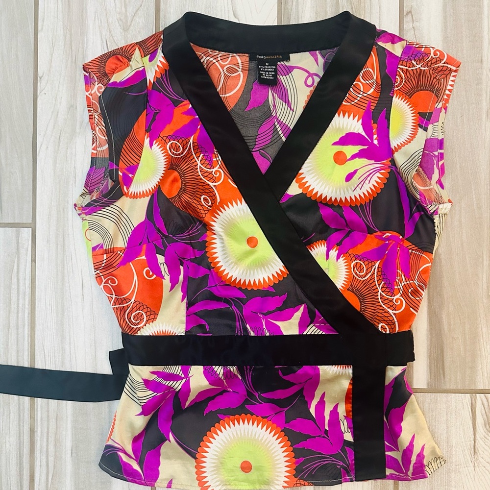 BCBG Maxazria,Crossover, wrap top, Medium